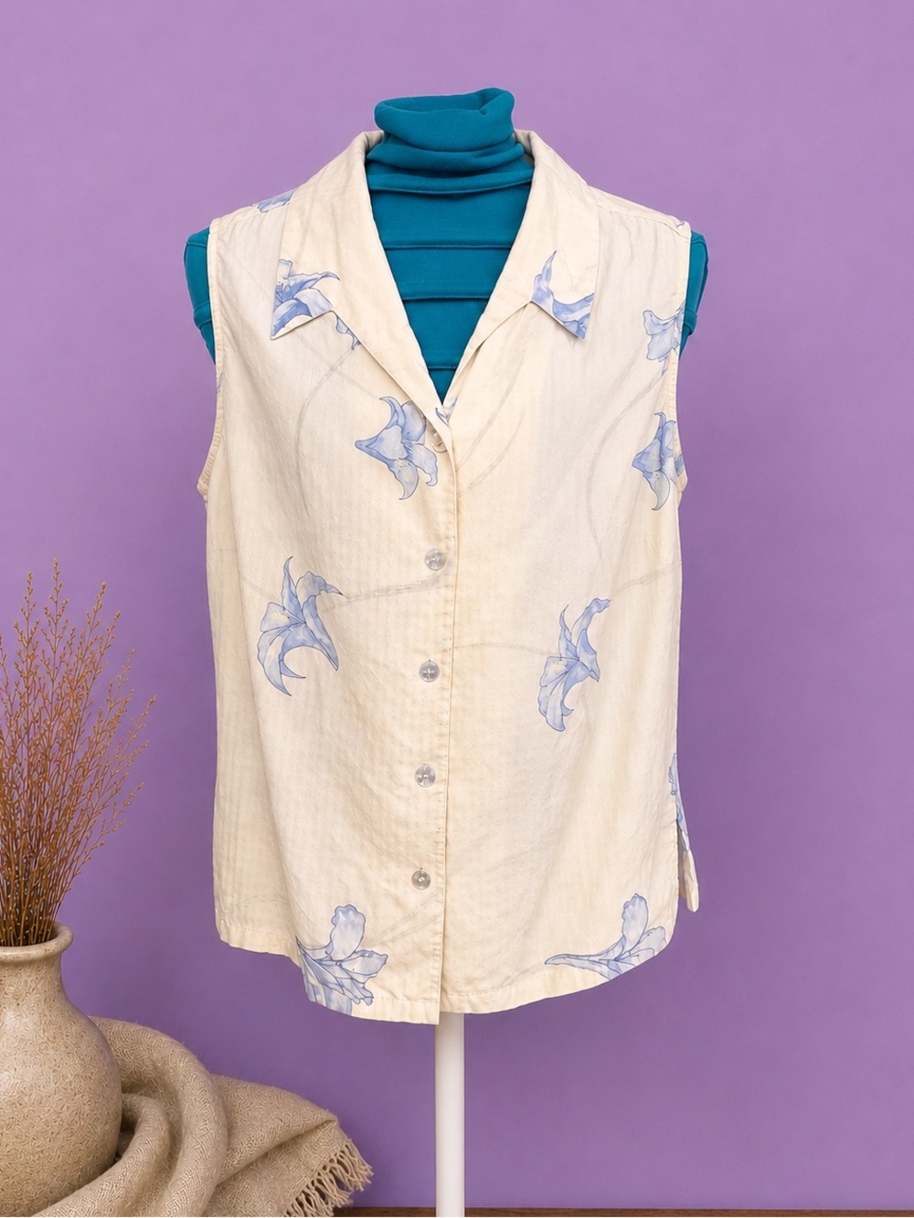 Tommy bahama 100% silk sleeveless tank